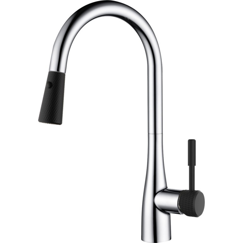 Смеситель D&K Rhein Schiller DA1462505B для кухонной мойки, черный