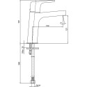 Смеситель E.C.A. Luna 102808940EX для раковины, золото