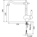 Смеситель Franke Old England 115.0028.205 для кухонной мойки