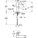 Смеситель Grohe Allure Brilliant 23112000 для раковины
