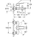 Смеситель Grohe BauEdge 23605000 для ванны с душем