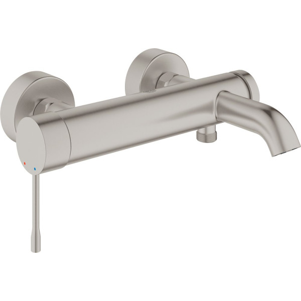 Смеситель Grohe Essence New 33624DC1 для ванны с душем, суперсталь
