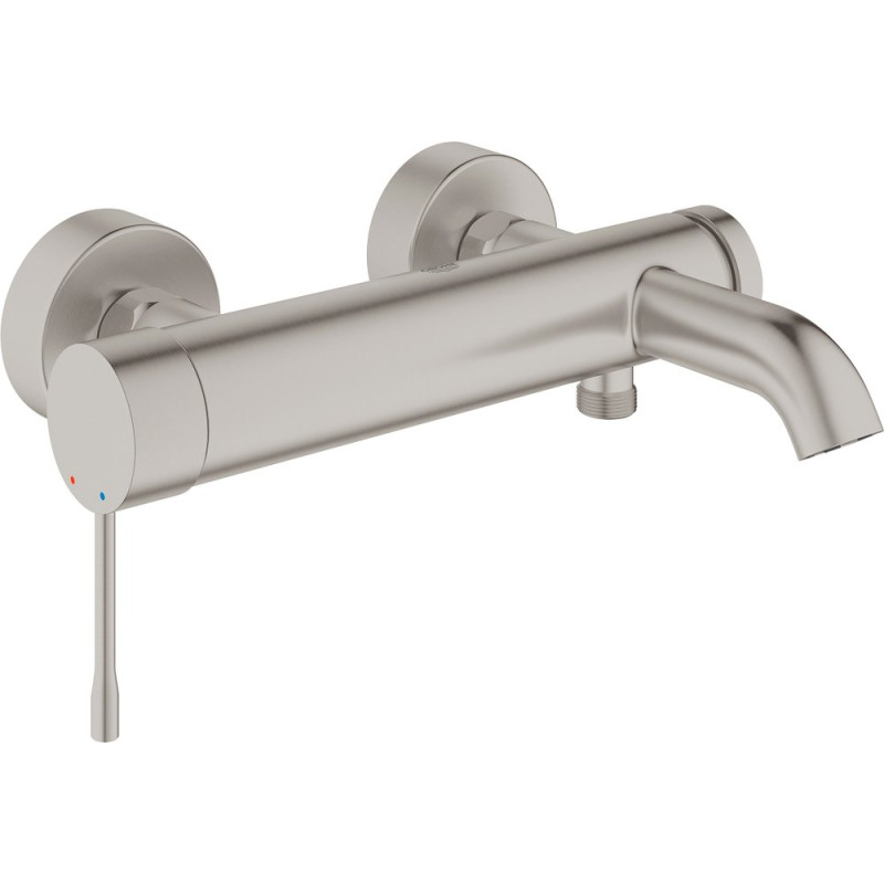 Смеситель Grohe Essence New 33624DC1 для ванны с душем, суперсталь