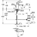 Смеситель Grohe Eurosmart 23969003 для раковины