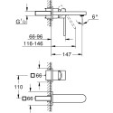 Смеситель Grohe Plus 29303AL3 для раковины, темный графит