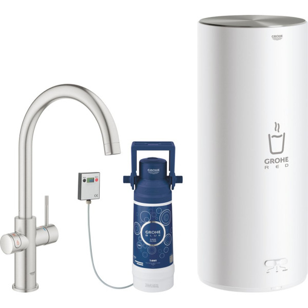 Смеситель Grohe Red II Duo 30079DC1 для кухонной мойки, с водонагревателем