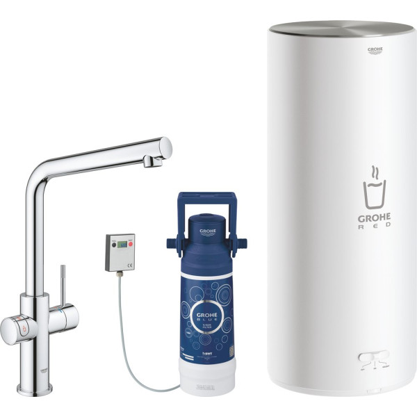 Смеситель Grohe Red II Duo 30325001 для кухонной мойки, с водонагревателем