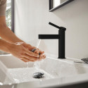 Смеситель Hansgrohe Finoris 110 76024670 для раковины, матовый черный