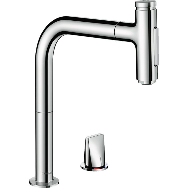 Смеситель Hansgrohe Metris Select 73818000 для кухонной мойки