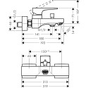 Смеситель Hansgrohe Metropol 32540340 для ванны с душем