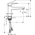 Смеситель Hansgrohe Metropol 74502000 для раковины