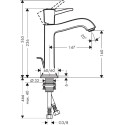 Смеситель Hansgrohe Metropol Classic 31302000 для раковины
