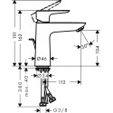 Смеситель Hansgrohe Talis E 71710700 для раковины с донным клапаном