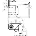 Смеситель Hansgrohe Talis E 71734340 для раковины