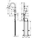 Смеситель Hansgrohe Talis M52 73864000 для кухонной мойки, хром