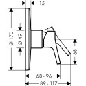 Смеситель Hansgrohe Talis S Highflow 72607000 для душа