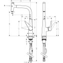 Смеситель Hansgrohe Talis Select S 72821000 для кухонной мойки