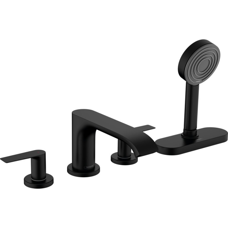 Смеситель Hansgrohe Vivenis 75444670 на борт ванны, матовый черный