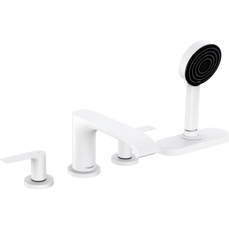 Смеситель Hansgrohe Vivenis 75444700 на борт ванны, матовый белый