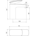 Смеситель IDDIS Stone STOSB00i01 для раковины