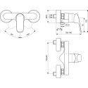 Смеситель Ideal Standard Ceraflex B1720AA для душа
