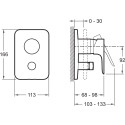 Смеситель Jacob Delafon Aleo E98717-CP для ванны с душем