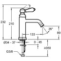 Смеситель Jacob Delafon Louise E24360-BL для раковины