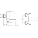 Смеситель Jacob Delafon Strayt E45370-CP для ванны с душем