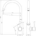 Смеситель Lemark Comfort LM3072C для кухонной мойки + дозатор