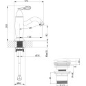 Смеситель Lemark Prime LM6106BRG для раковины