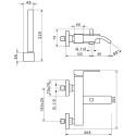 Смеситель Migliore Kvant ML.KVT-2701.CR для ванны с душем