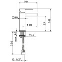 Смеситель Migliore Kvant ML.KVT-2715.CR для раковины