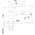 Смеситель Milardo Helic HELSB00M01 для раковины