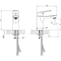 Смеситель Milardo Horizont HORSB00M01 для раковины