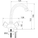 Смеситель Milardo Tring TRISB00M01 для раковины