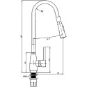 Смеситель Oulin OL-8022 для кухонной мойки