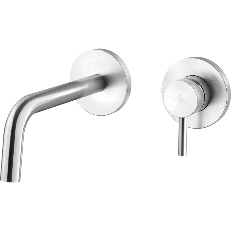 Смеситель Paffoni Light LIG006ST70 с ВНУТРЕННЕЙ ЧАСТЬЮ, для раковины, сталь