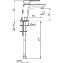 Смеситель Paini Nove 09CR205 для раковины