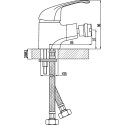 Смеситель Rossinka A A35-51 для биде