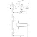 Смеситель Rossinka RS29-31 для ванны с душем