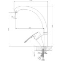 Смеситель Rossinka T T40-23 для кухонной мойки