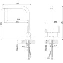 Смеситель Rossinka Z Z40-25 для кухонной мойки