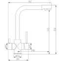 Смеситель Steel Hammer SH 552 SATIN для кухонной мойки