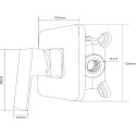 Смеситель Swedbe Platta 5522 С ВНУТРЕННЕЙ ЧАСТЬЮ
