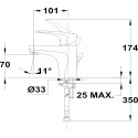 Смеситель TEKA Deia 403466210 для раковины