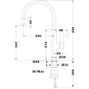 Смеситель TEKA Kitchen FOT 995 WHITE для кухонной мойки