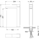 Смеситель Timo Selene 3061/00F chrome для раковины
