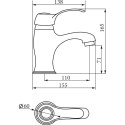 Смеситель Veragio Grazia VR.GRA-3510.CR для раковины, хром