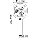 Смеситель Wasserkraft Aller 1061WHITE для ванны с душем
