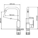 Смеситель Wasserkraft Mindel 8507 для кухонной мойки
